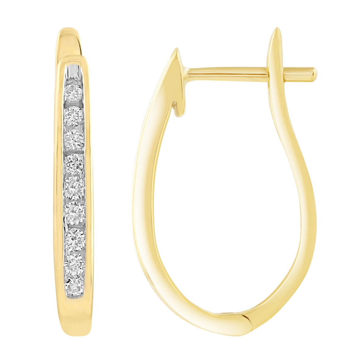 9ct Yellow Gold Huggies (TDW 0.17ct)